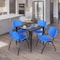 Regency Kahlo Square Table & Chair Sets, 30 W, 30 L, 29 H, Wood, Metal, Plastic Top, Grey TPL3030GYBK47BE - alternate 1